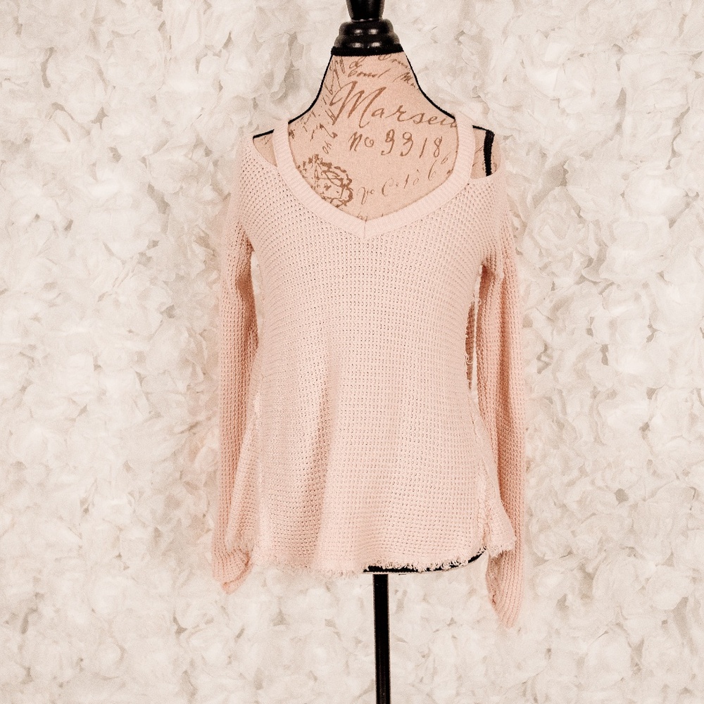 Free People Cold Shoulder Sweater